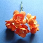 Mulberry Cherry Blossoms - Orange (Pack of 10 flowers)