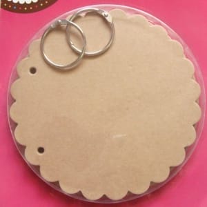 Chipboard Album - Scalloped Circle