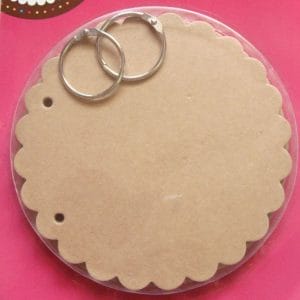 Chipboard Album - Scalloped Circle
