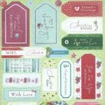 Paper Mania Die Cut Sentiment Stickers - Christmas