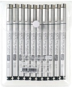 Copic Multiliner SP10A (Set of 10)