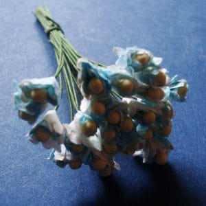 Flower Buds with pollens - Light Blue