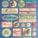 Creative Imaginations Stickers - Memories