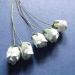 Mulberry Rose buds - Baby Blue