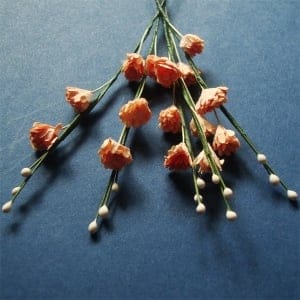 Stem with Flowers - Orange