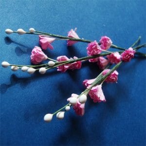 Stem with Flowers - Light Pink