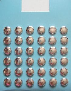 Metal Round Brads - Large