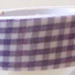 Checkered Print - Dark Lavendar - Fabric Tape