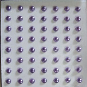 Say it in crystals - Medium Pearl Stickers - Dark Lavendar