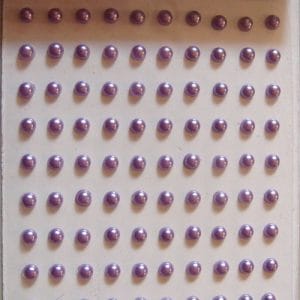 Say it in crystals - Small Pearl Stickers - Dark Lavendar