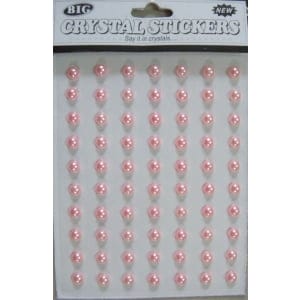 Say it in crystals - Medium Pearl Stickers - Light Pink