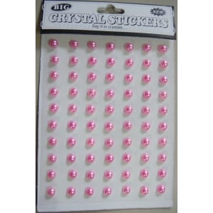 Say it in crystals - Medium Pearl Stickers - Pink