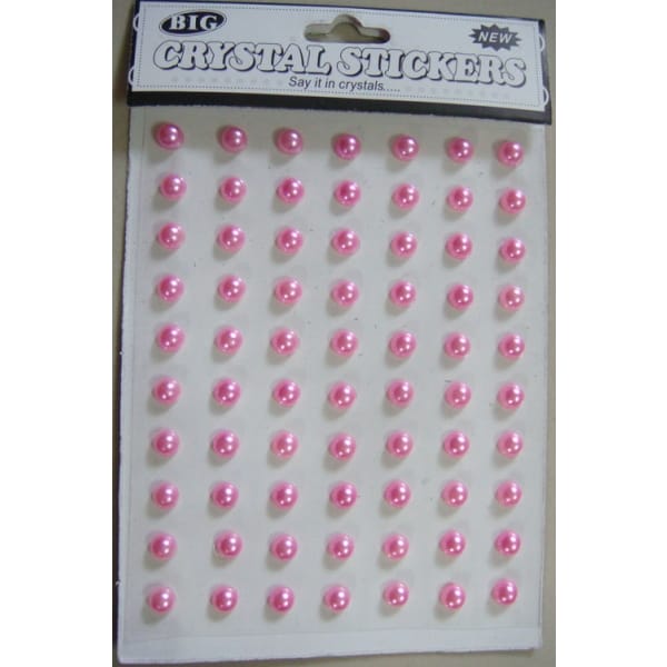 Say it in crystals - Medium Pearl Stickers - Pink