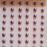 Say it in crystals - Large Pearl Stickers - Purple