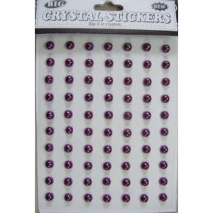 Say it in crystals - Medium Pearl Stickers - Purple