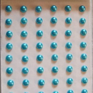 Say it in crystals - Large Pearl Stickers - Sky Blue