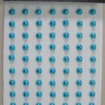 Say it in crystals - Medium Pearl Stickers - Sky Blue