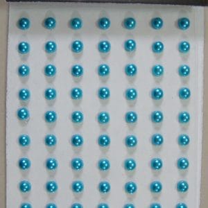 Say it in crystals - Medium Pearl Stickers - Sky Blue