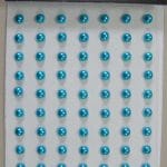 Say it in crystals - Medium Pearl Stickers - Sky Blue