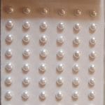 Say it in crystals - Large Pearl Stickers - White