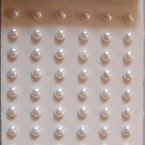 Say it in crystals - Large Pearl Stickers - White