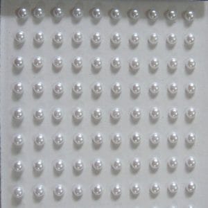 Say it in crystals - Small Pearl Stickers - White