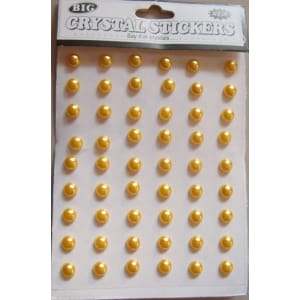 Say it in crystals - Large Pearl Stickers - Yellow