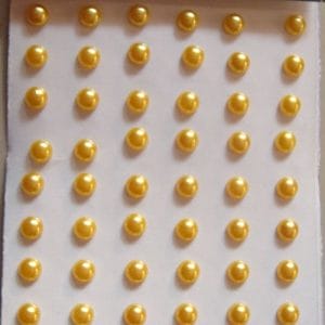 Say it in crystals - Large Pearl Stickers - Yellow