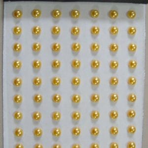 Say it in crystals - Medium Pearl Stickers - Yellow