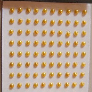 Say it in crystals - Small Pearl Stickers - Yellow