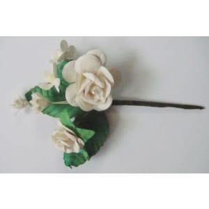 A bouquet of flowers- White (Pack of 5 bouquets)