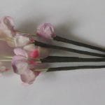 A Stem of Flowers with stamens - White and Lavendar