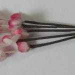 A Stem of Flowers with stamens - White and Pink