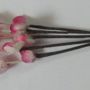 A Stem of Flowers with stamens - White and Pink