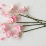 A Stem of Flowers with stamens - Baby Pink