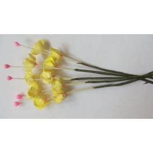 A Stem of Flowers with stamens - Yellow