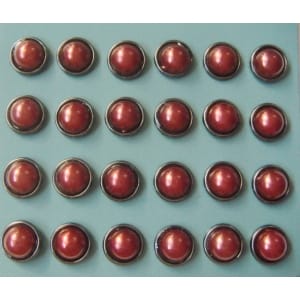 Pearl Brads (Large) - Maroon