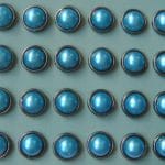 Pearl Brads (Large) - Blue