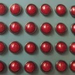 Pearl Brads (Large) - Red