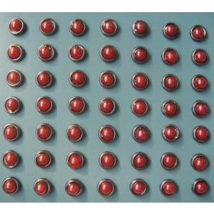 Pearl Brads (Small) - Red