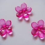 Plastic Flowers - Dark Pink (Pack of 10 flowers)
