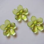 Plastic Flowers - Light Green (Pack of 10 flowers)