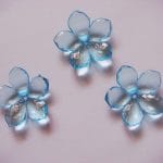 Plastic Flowers - Blue (Pack of 10 flowers)