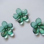 Plastic Flowers - Dark Green (Pack of 10 flowers)