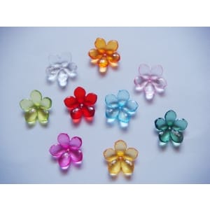 Plastic Flowers - Assorted Colors
