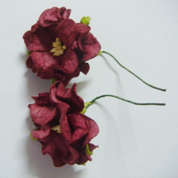 Curled Flowers (Large) - Maroon MaroonCurledFlowers Curled Flowers (Large) - Maroon