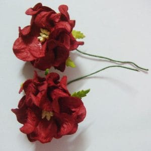 Curled Flowers (Large) - Red