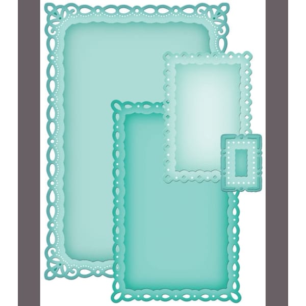 Spellbinders Nestabilities Dies-Romantic Rectangles