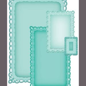 Spellbinders Nestabilities Dies-Romantic Rectangles