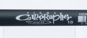 Sakura Pigma Calligrapher Red (Set of 3)